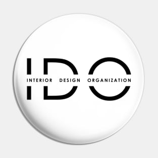 SCAD IDO Black Logo Pin