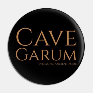 Cave Garum - Funny Latin Phrase - Ancient Roman Food - Fish Sauce Pin