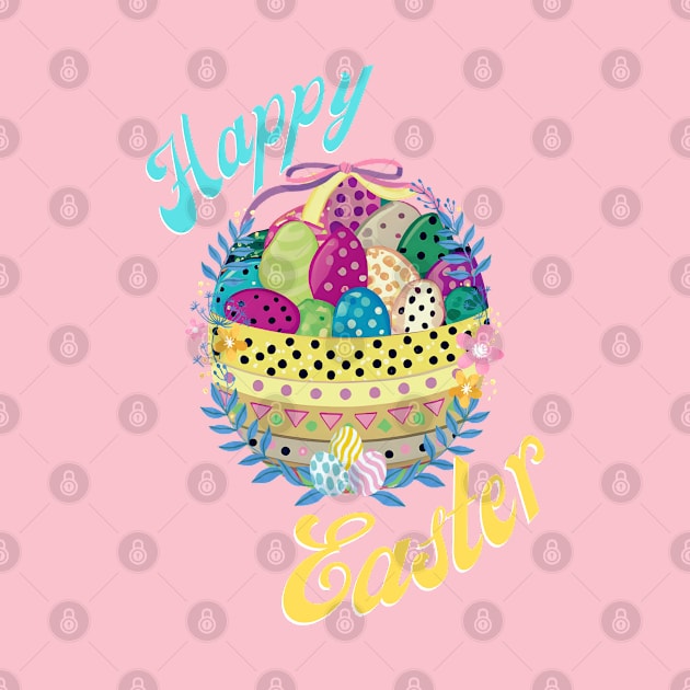 Colorful Easter Egg Basket by MzM2U