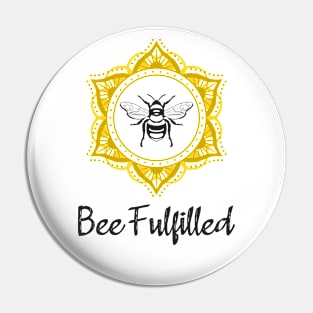 Bee Fulfilled Mandala Pin