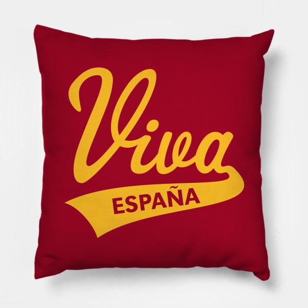 Viva España (Spain / Gold) Pillow by MrFaulbaum