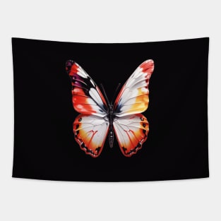orange watercolor butterfly Tapestry
