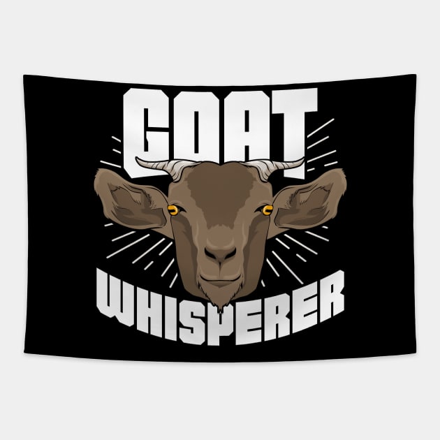 Goat Whisperer Animal Lover Gift Tapestry by Dolde08