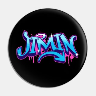 BTS Bangtan Park Jimin name graffiti typography army | Morcaworks Pin