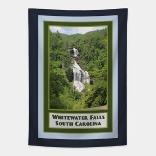 Vintage Travel Whitewater Falls Tapestry