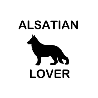 Alsatian lover with silhouette ( german shepherd T-Shirt