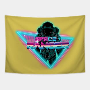 Space Ranger - 80's Neon Tapestry