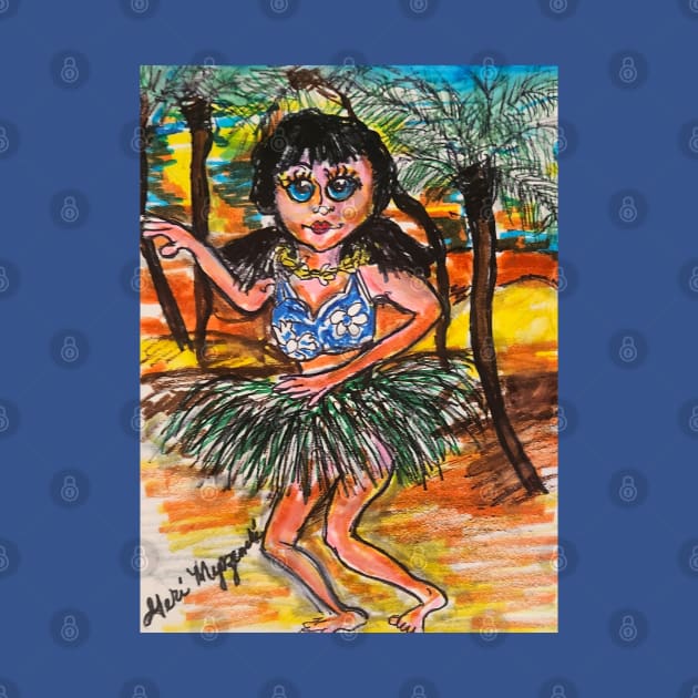 A Hawaiian Hulu Dancer by TheArtQueenOfMichigan 