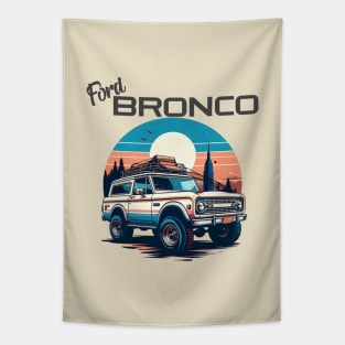 Offroad Bronco Vintage Tapestry