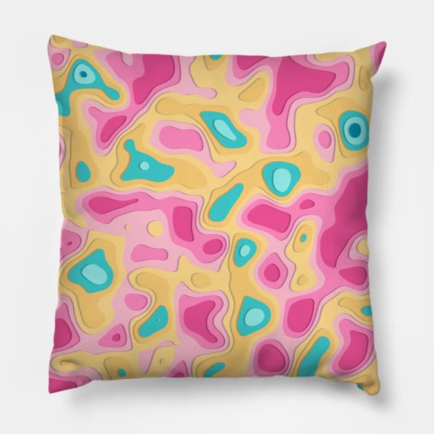 colourful cut out paper Pillow by hasssan.psd