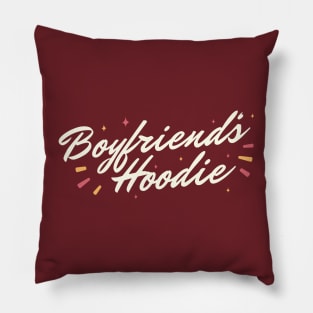 Boyfriend's Hoodie (white) Pillow