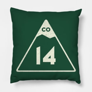 Colorado Mountain Sign Pillow