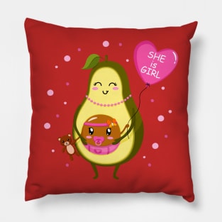avocado mum girl Pillow