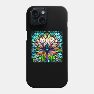 Stained Glass Lotus Flower Phone Case