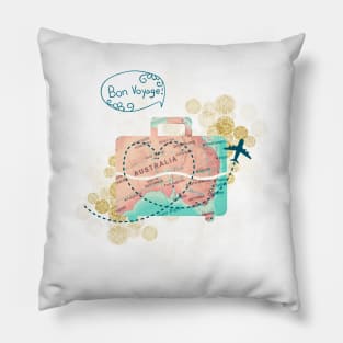 Pack your bags and travel to Australia Pillow