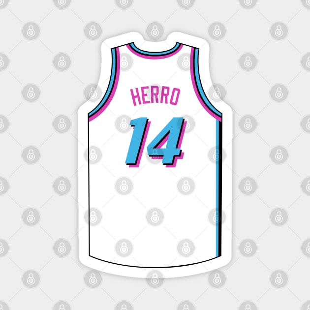 Tyler Herro Miami Jersey Qiangy Magnet by qiangdade