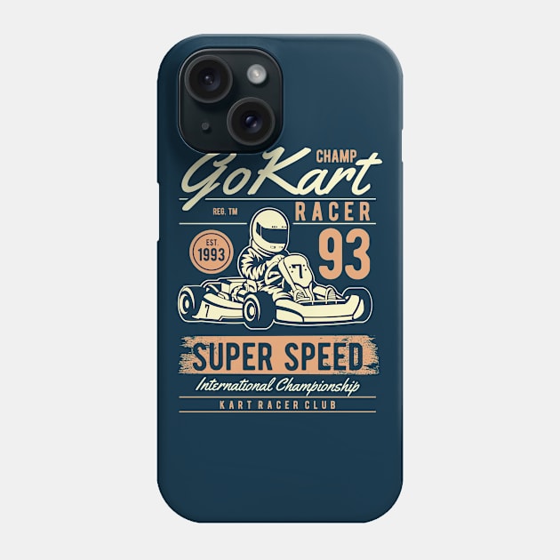 Go Kart Phone Case by lionkingdesign