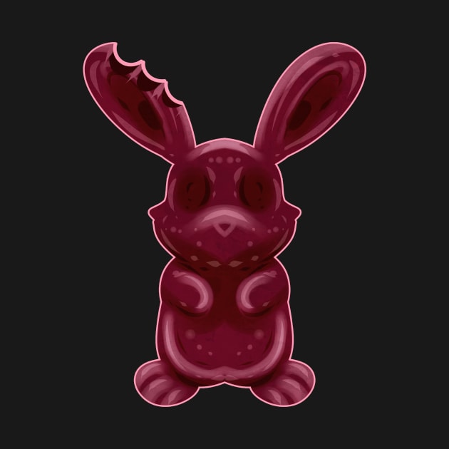 A Chocolate Easter Bunny Whose Ear Was Bitten On. Easter by SinBle