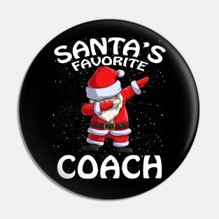 Santas Favorite Coach Christmas Pin
