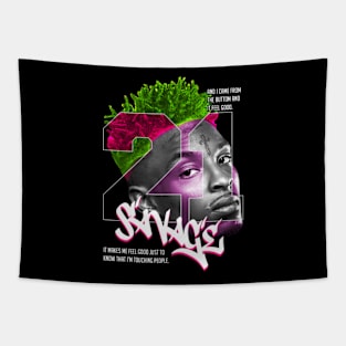 21 Savage Face Tapestry