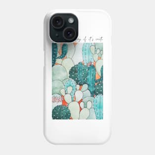 Watercolor It&#39;s not hoarding if it&#39;s cacti Cactus Garden Phone Case