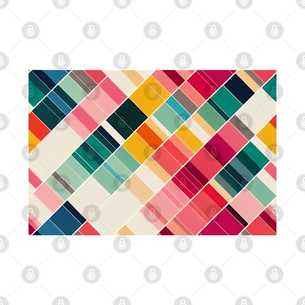 Geometric seamless textile pattern 3d illustrated by DyeruArt