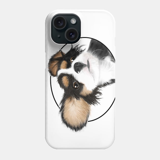 Puppy in the move Phone Case by SabinasArts