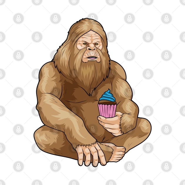 Bigfoot Halloween Cupcake by Markus Schnabel