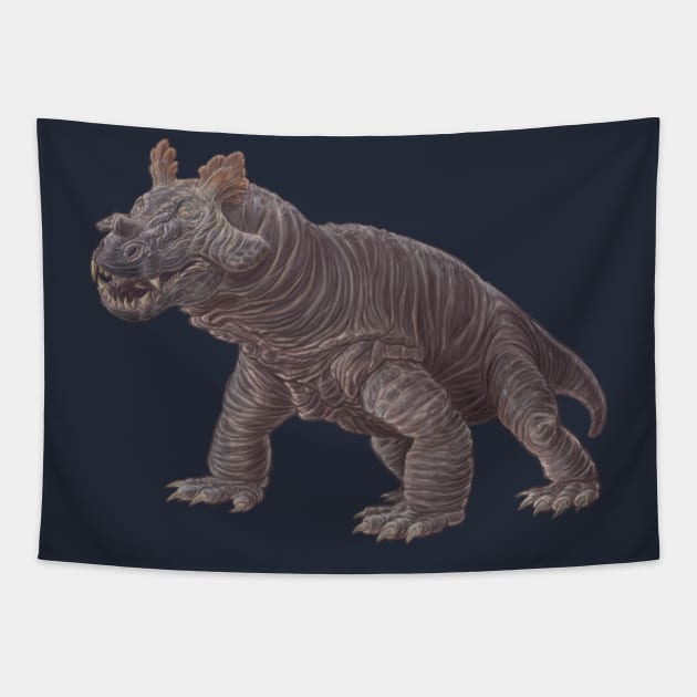 Estemmenosuchus mirabilis Tapestry by CoffeeBlack