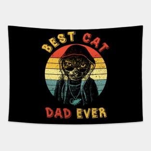 Best Cat Dad Ever Tapestry