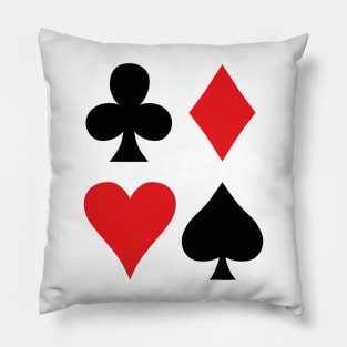 The Four French Suits Pillow