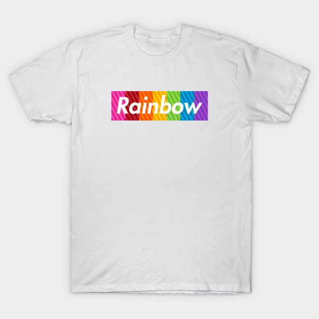 supreme rainbow tee