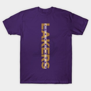 Los Angeles Lakers Champ History Vintage Tee - Faded Purple - Throwback