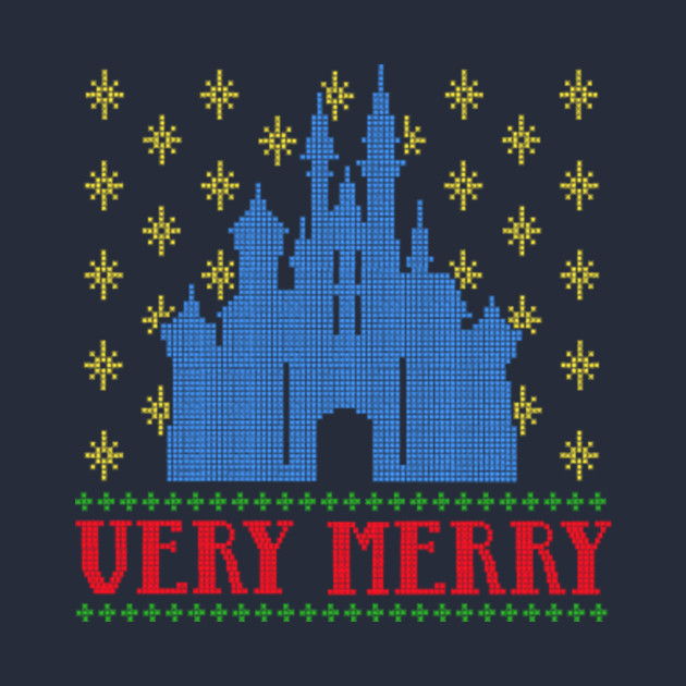 Very Merry (Color) - Disney Christmas - T-Shirt | TeePublic