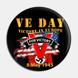 Victory in Europe Day Pin