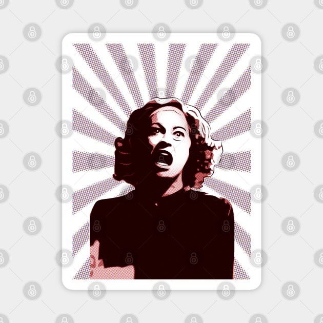 Mommie Dearest - No Wire Hangers, Ever - Pop Art Magnet by williamcuccio