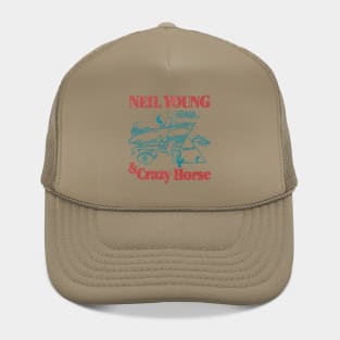 classic 70s vintage neil young & crazy horse fanmade Hat