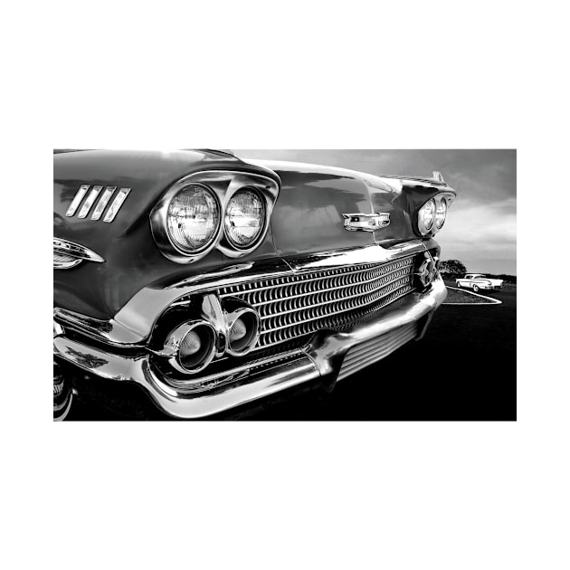 1958 Chevrolet Impala B/W by Burtney