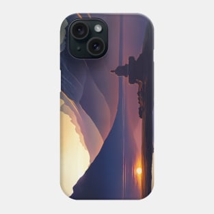 Fantasy landscape for meditation Phone Case