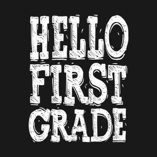 Hello First Grade TShirt Funny 1st Grade Back To School T-Shirt