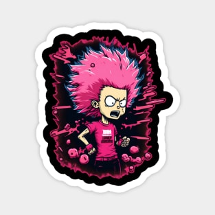 Pink Anger Magnet