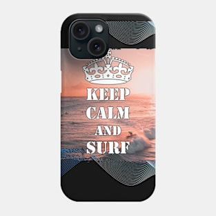 Keep Calm And Surf 63 - Summer Of Surfing Phone Case