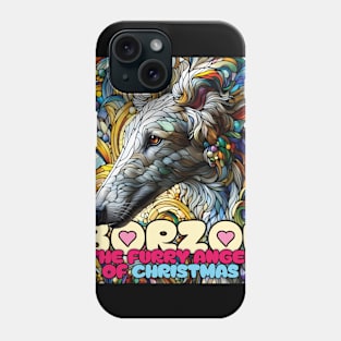 Borzoi, the furry angel of Christmas. I love borzois. Phone Case