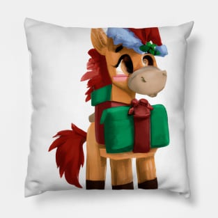 Cute Horse Drawing Pillow