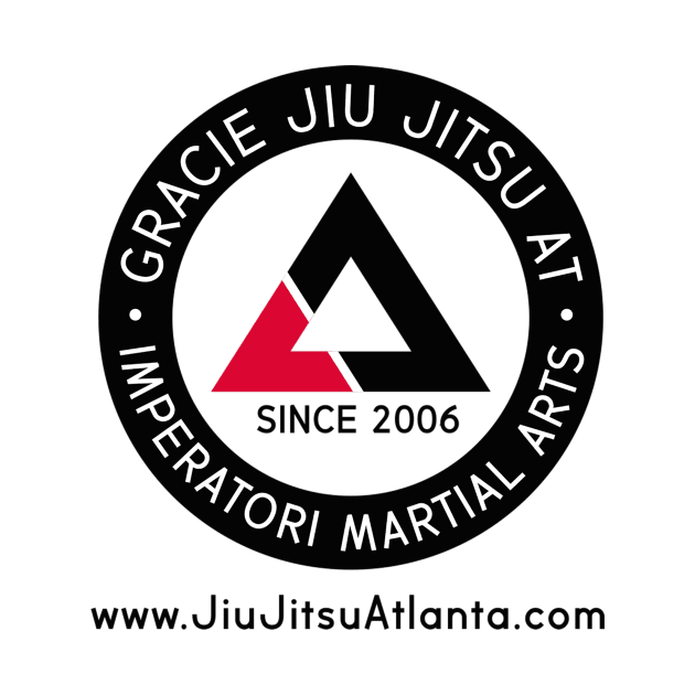 GRACIE JIU JITSU AT IMPERATORI round on white by GracieJiuJitsuatImperatori