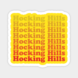 Hocking Hills State Park Ohio Retro Magnet