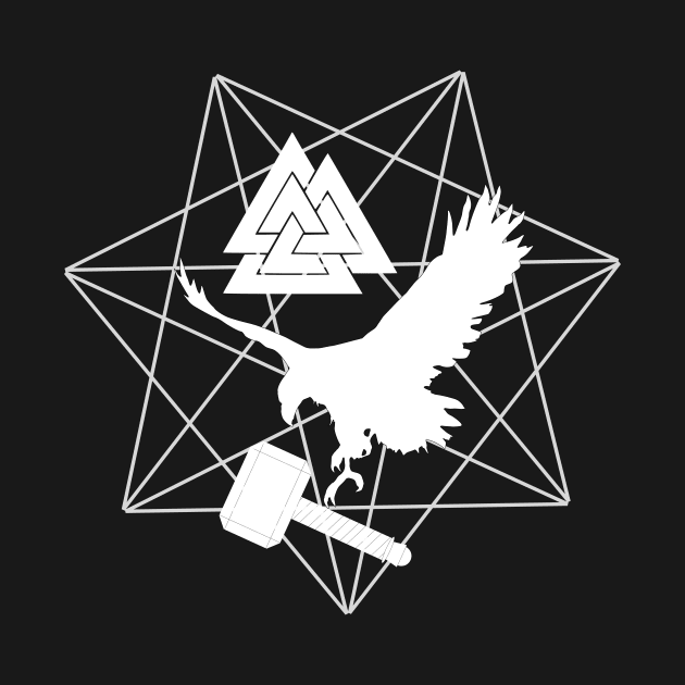 Viking Eagle and Valknut by MysticMoonVibes