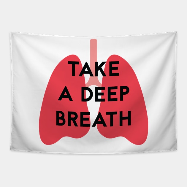 Take a deep breath 1 Tapestry by grafart