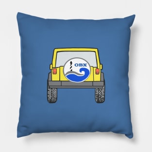OBX Jeep Yellow Pillow