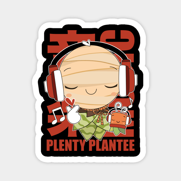 Snake Plant Kokedama Sentimental Music Magnet by Plenty Plantee